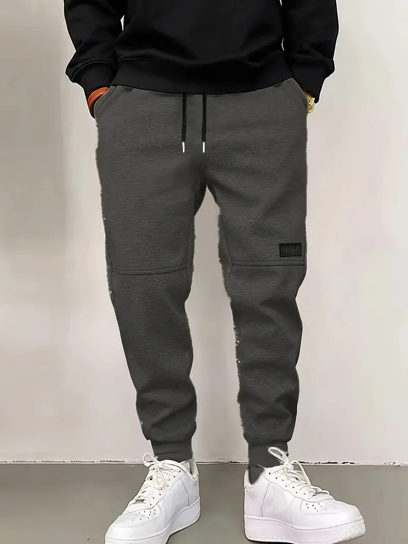 Casual Jogging Pants With Drawstring and Loose Fit