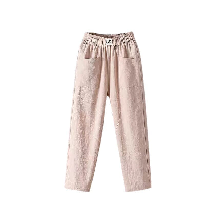 Cotton and linen harem trousers