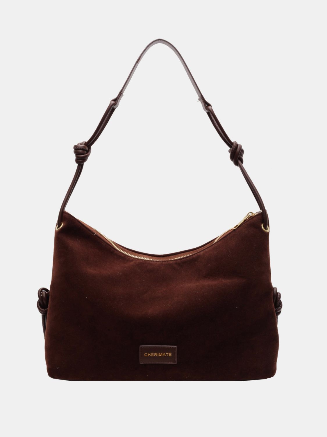 Large handbag in suede