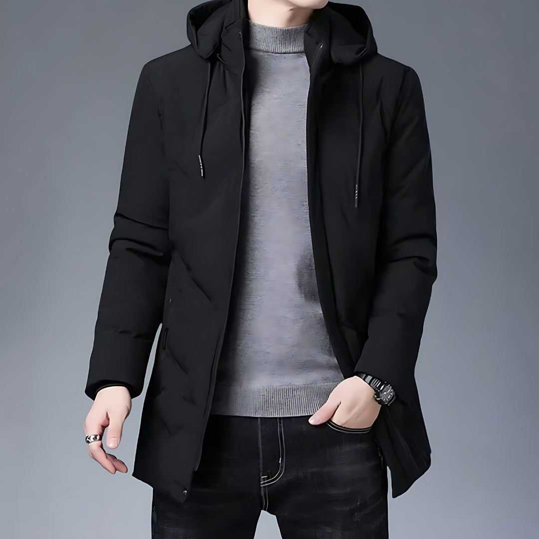 Men's Slim Fit Hooded Parka