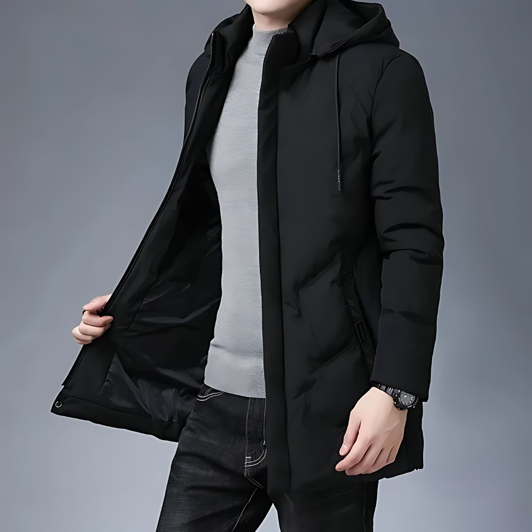 Men's Slim Fit Hooded Parka