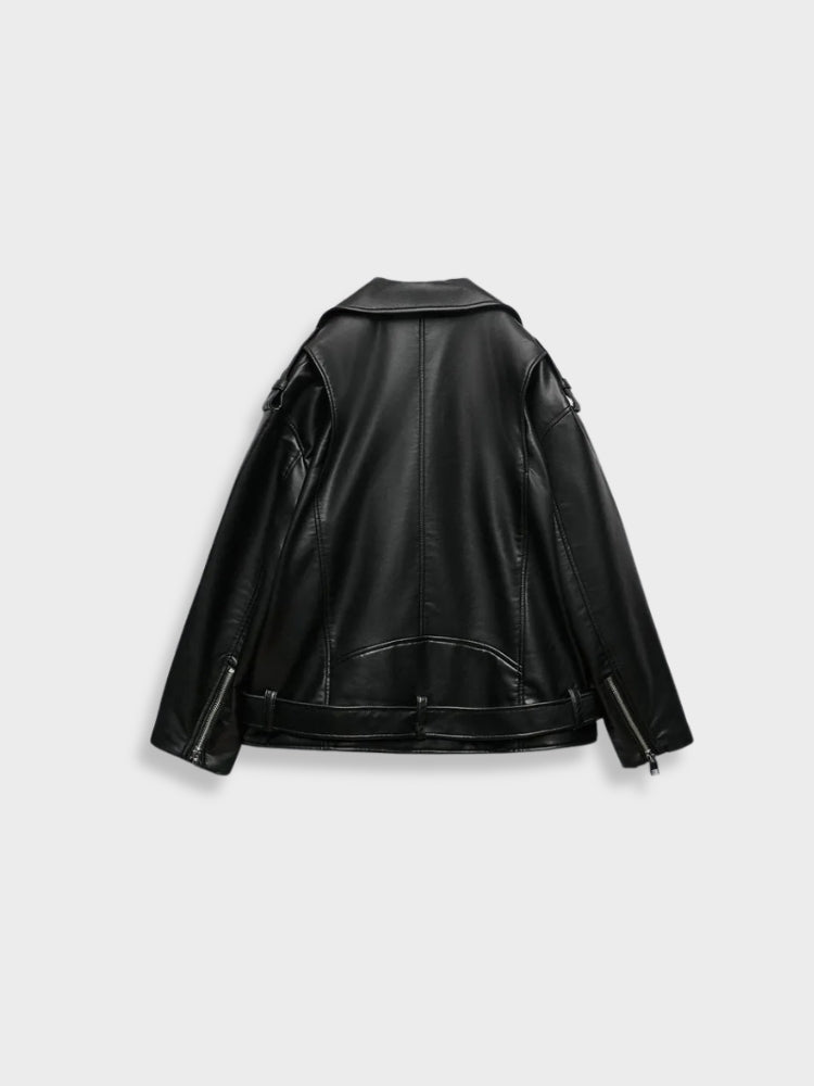 Black Leather Jacket for women