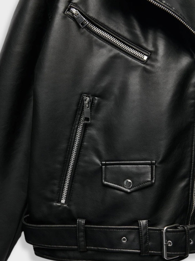 Black Leather Jacket for women