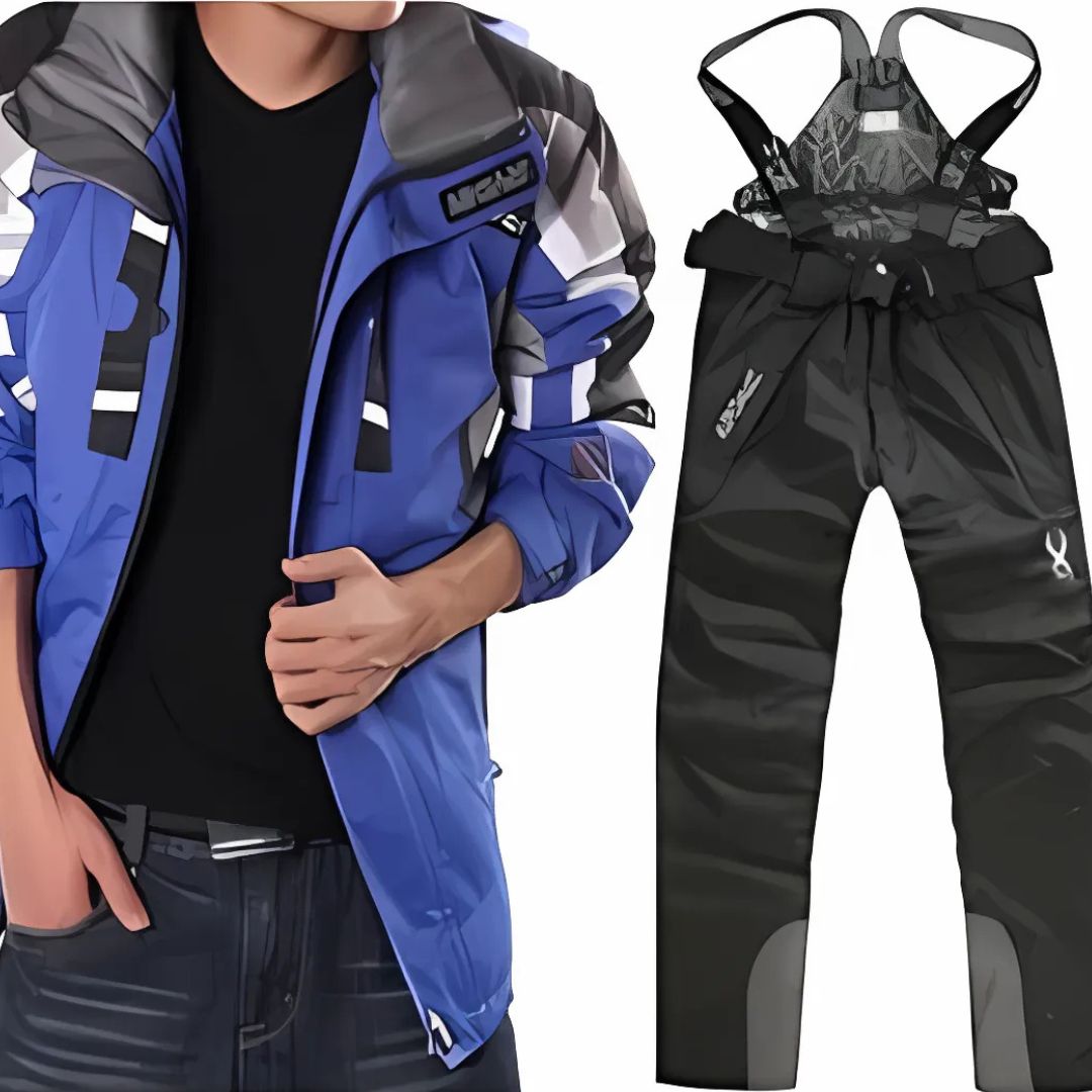 Men's Warm Snowboard Suit Waterproof