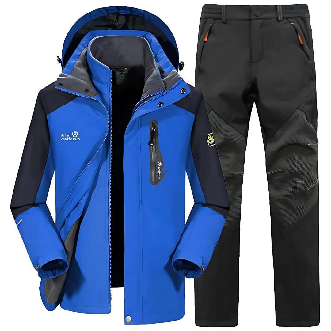 Men's Winter Ski Suit Waterproof with Fleece