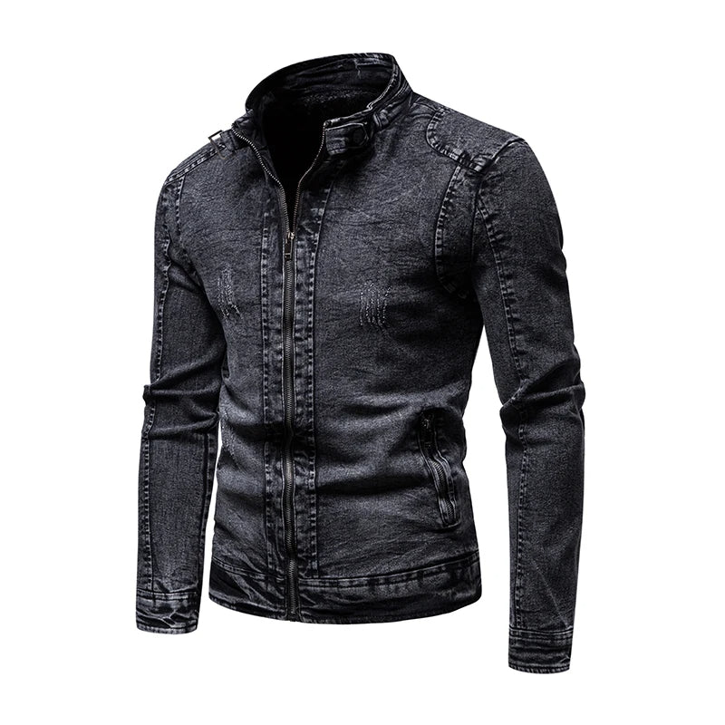 Retro slim fit jacket for men