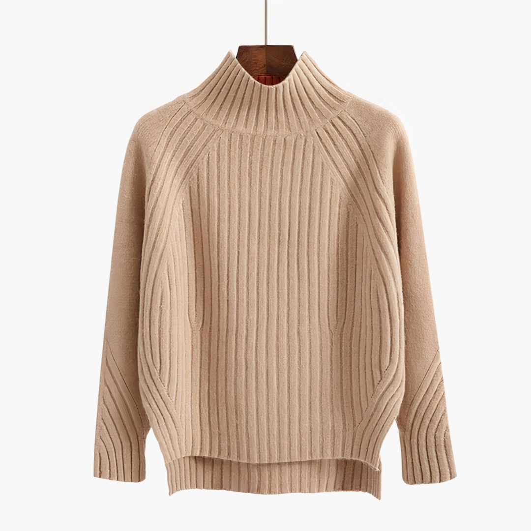 Dina™ - High Neck Knitted Sweater