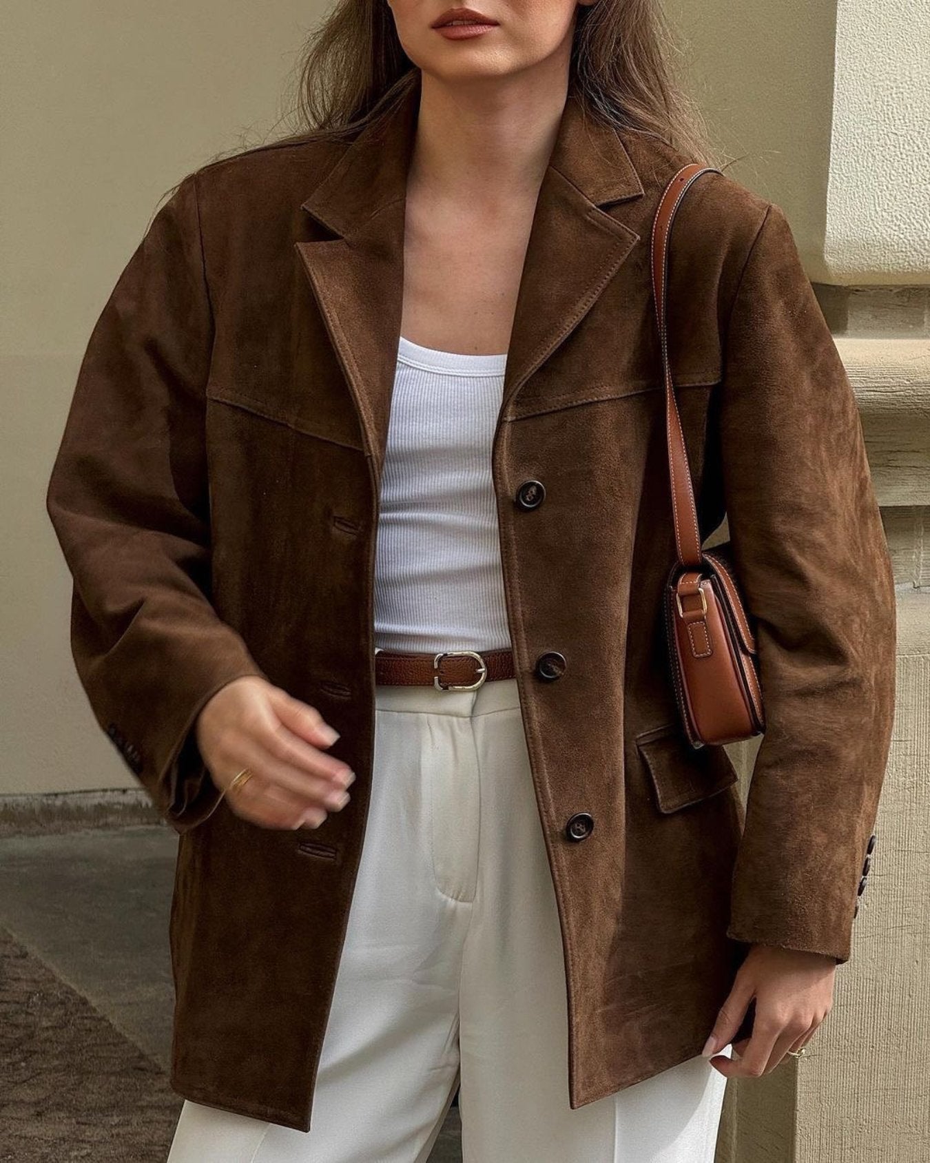 Women's Brown Suede Jacket - Classic Leather Suede