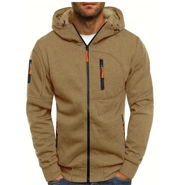 Men's hooded cardigan jacket