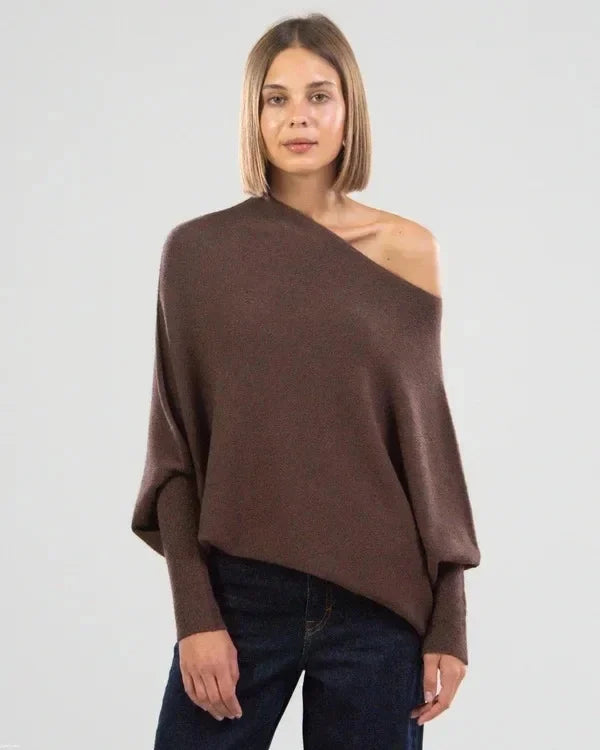 Marce™ - Asymmetric Draped Jumper