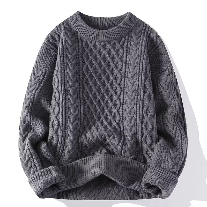 Cable Knit Crewneck Sweater