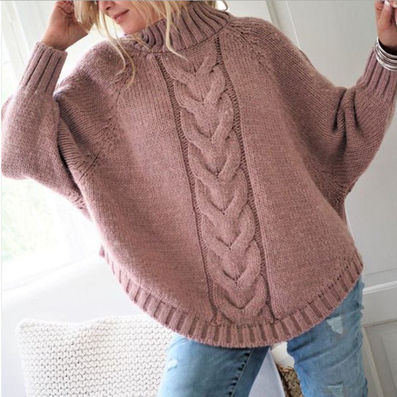 Cable Knit Turtleneck Sweater