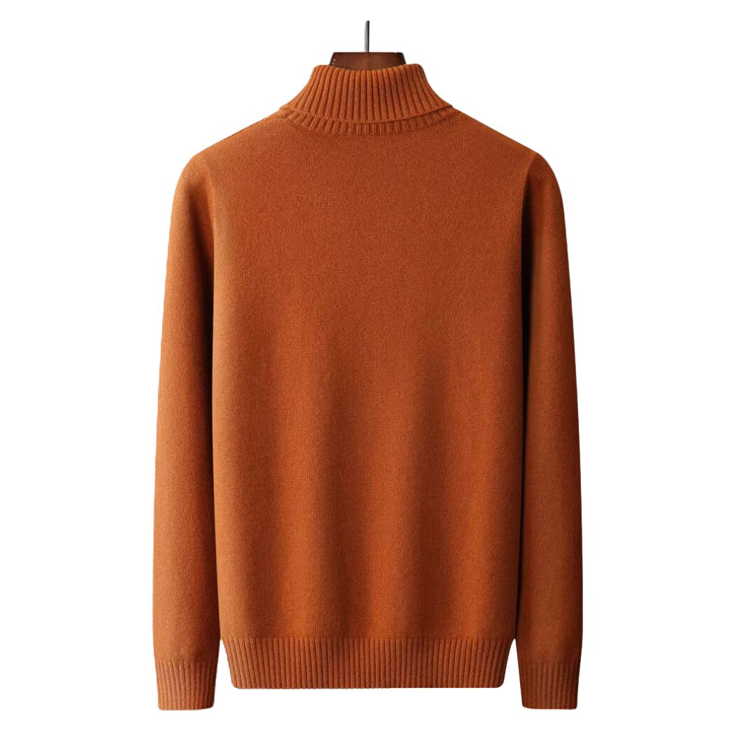 Men's Pure Wool Cashmere Turtleneck Sweater