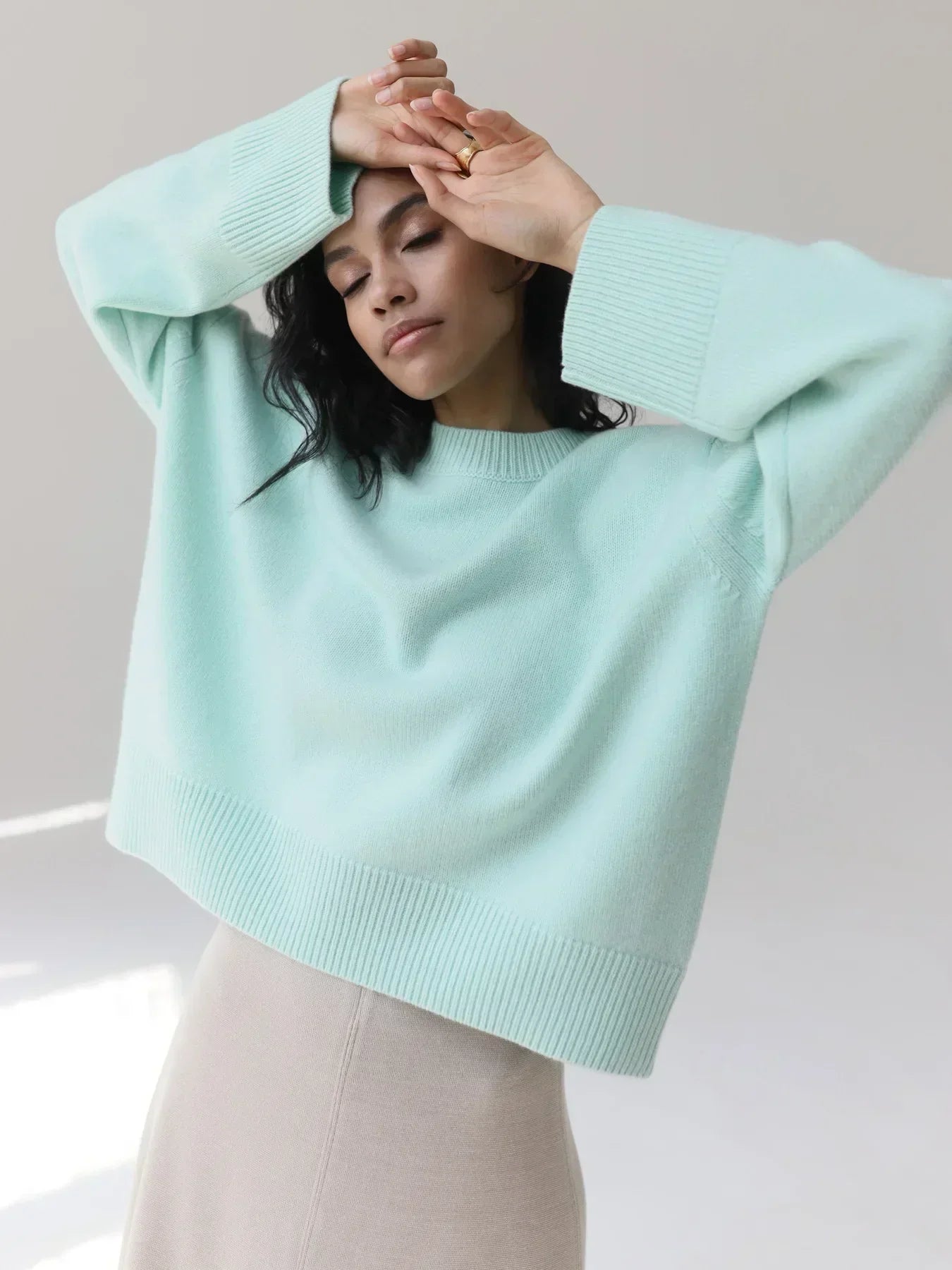 Warm, comfortable oversized jumper