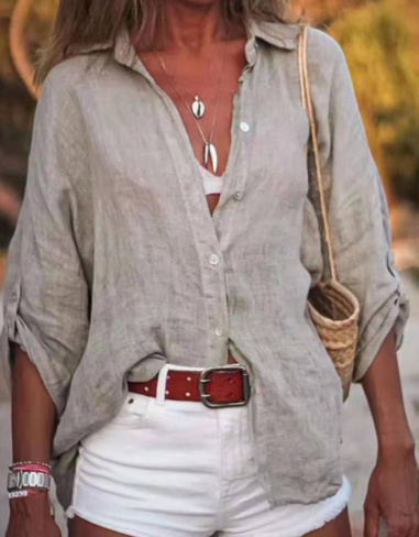 Esti™ - Loose-Fit Linen Shirt