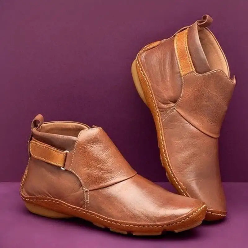 Emille™ - Leather Ankle Boots for Women