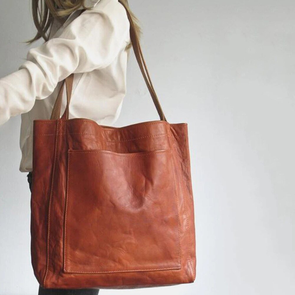 Classic Leather Tote Bag