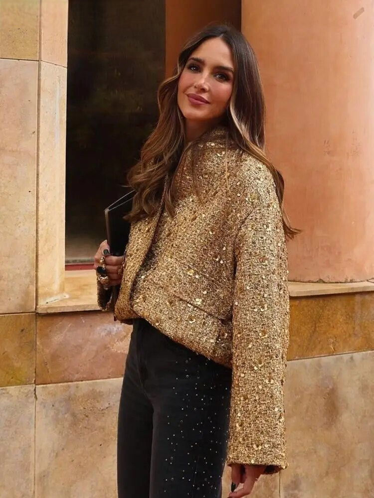 Nicol™ - Luxurious Shiny Sequin Jacket