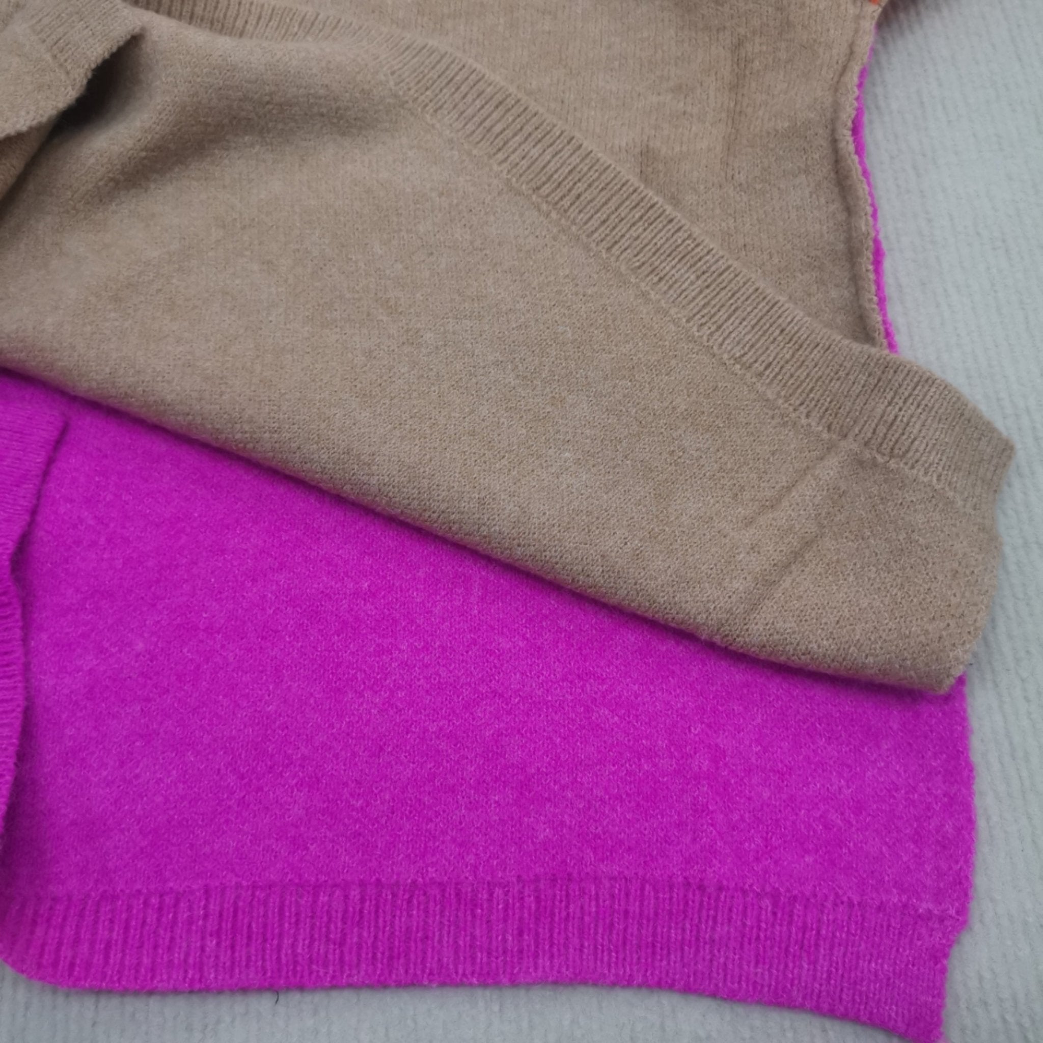 Colorblock Turtleneck Sweater