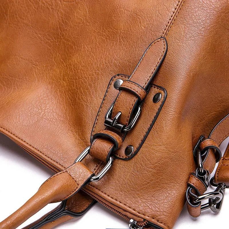 Convertible Leather Handbag