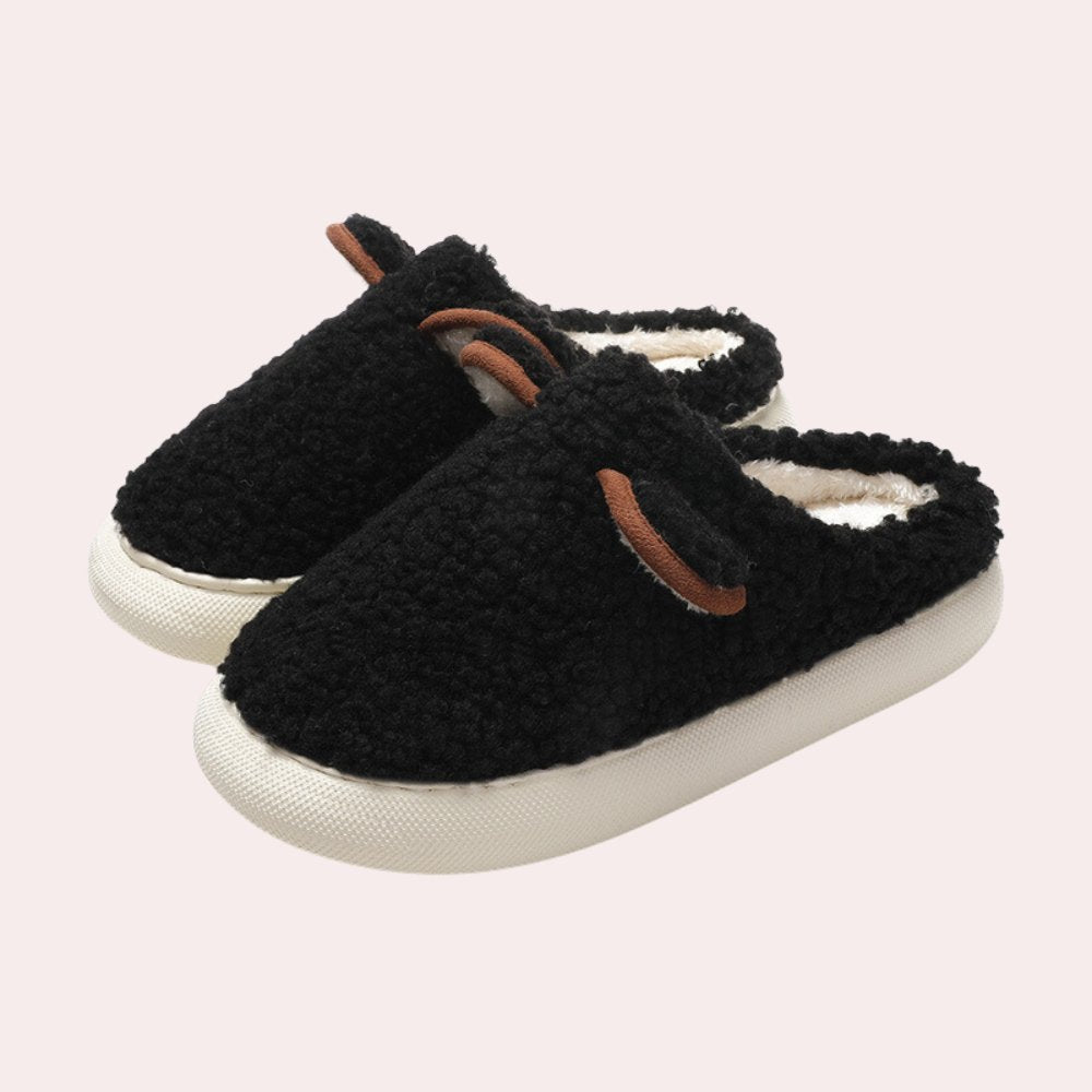 Cozy Animal-Ear Slippers