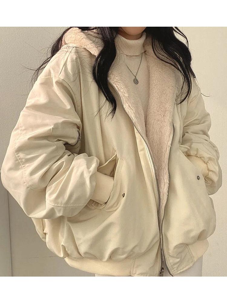 Cozy Oversized Bomber Jacket