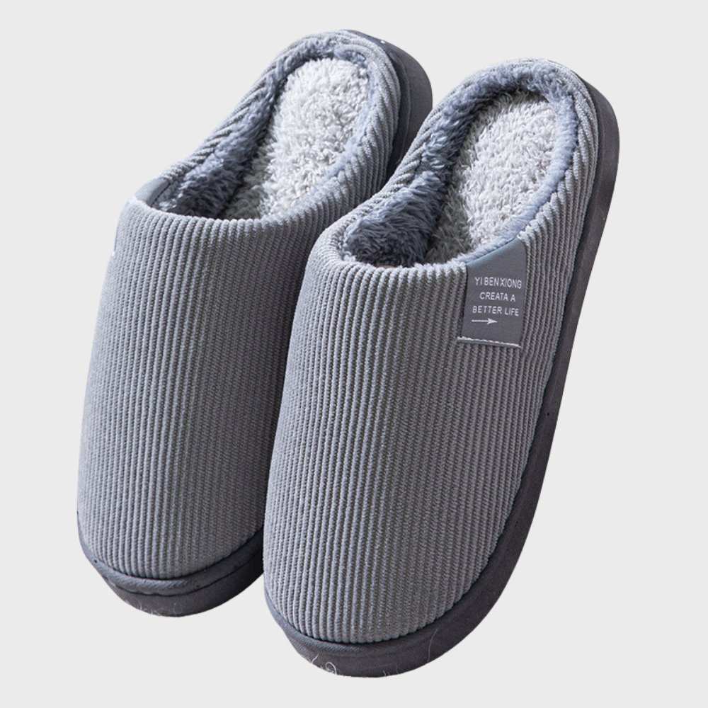 Cozy Ribbed Indoor Slippers