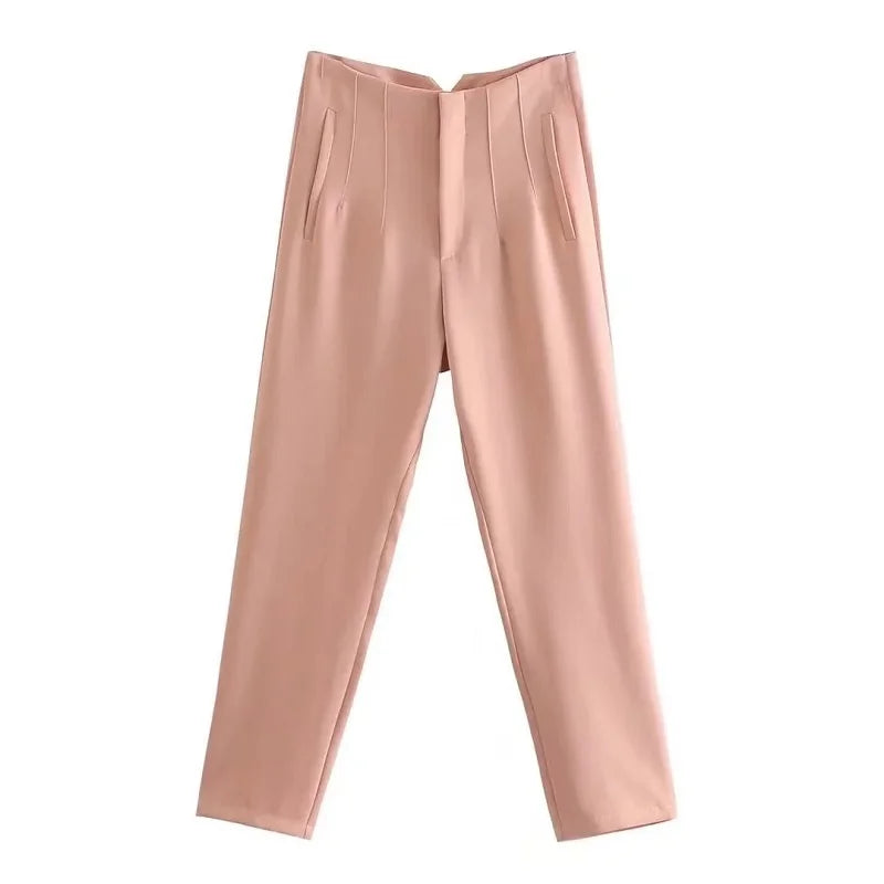 Claude™ - Elegant High-Waisted Trousers