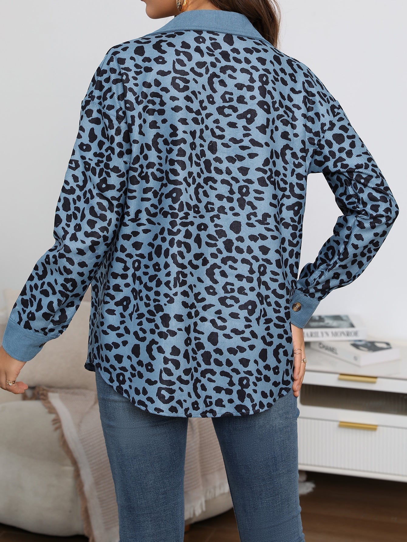 Khrystalline - Leopard print shirt jacket