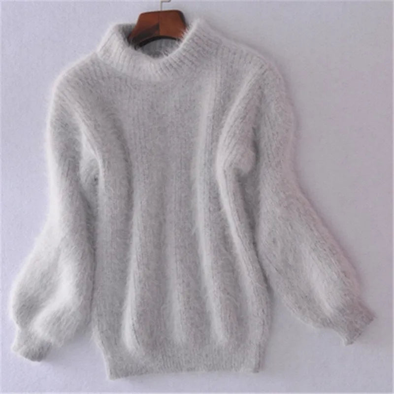 Idalia™ - Vintage Angora Knit Sweater