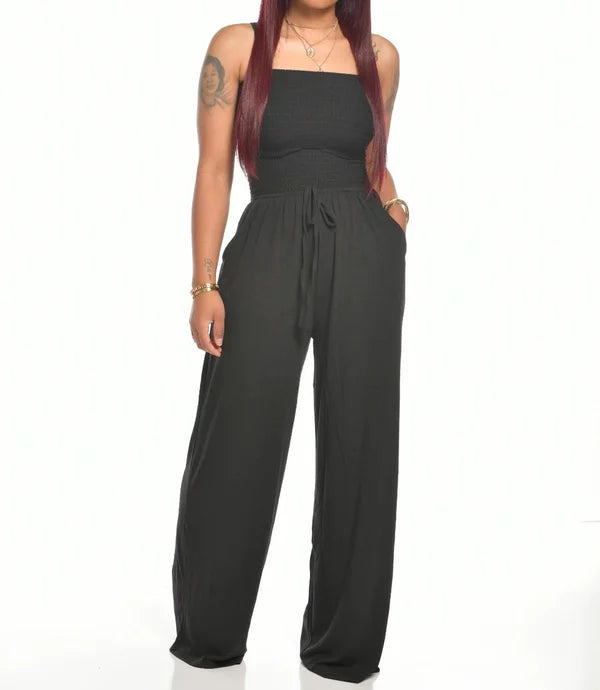 Emma - Comfortable and Elegant Strapless Jumpsuit