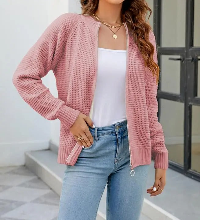 Cathy™ - Waffle Cardigan