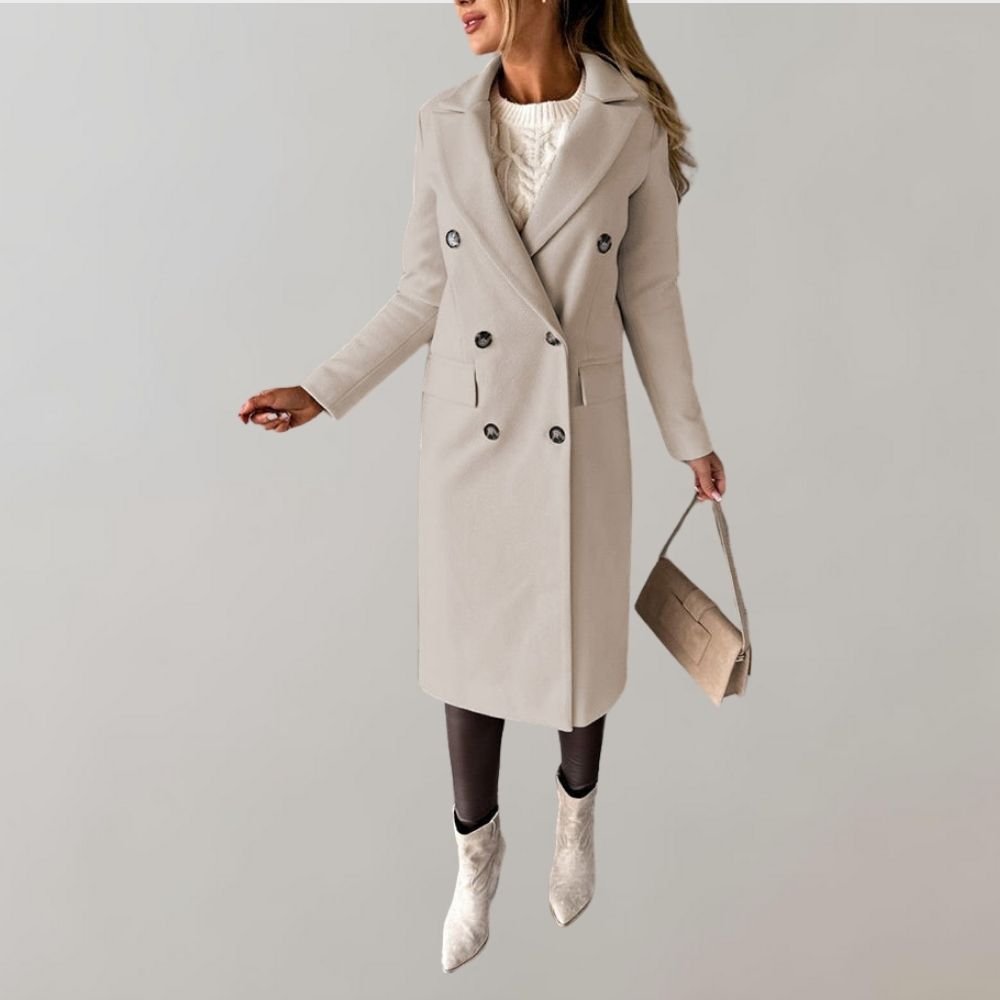 Double-Breasted Elegant Overcoat