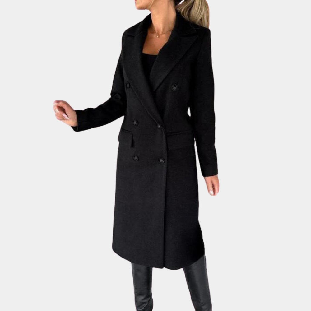 Double-Breasted Wool Coat