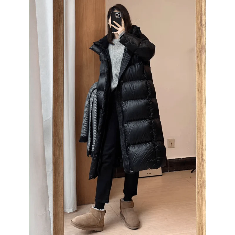 Long down puffer jacket