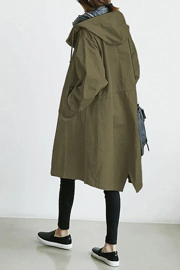 Waterproof and windproof trench coat for women