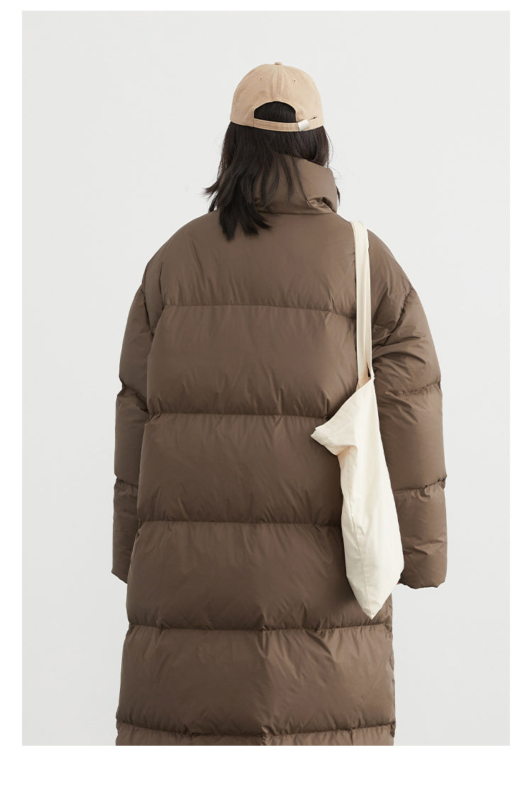 Thick casual coat Long down winter jacket