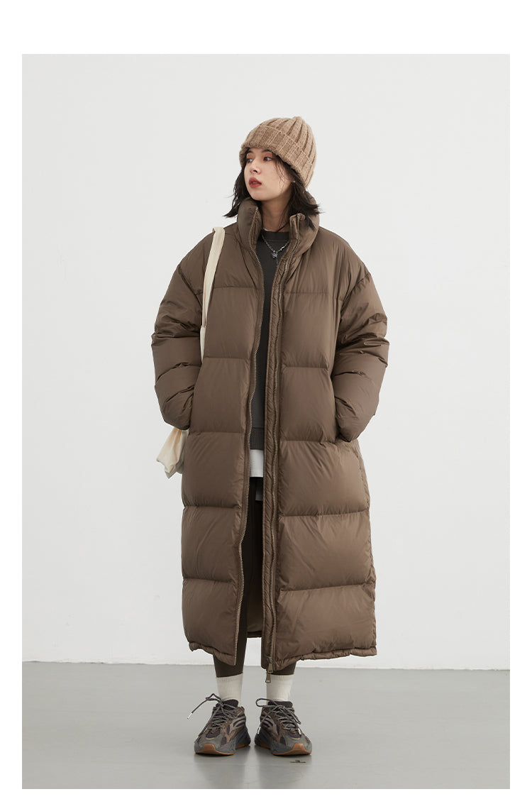 Thick casual coat Long down winter jacket