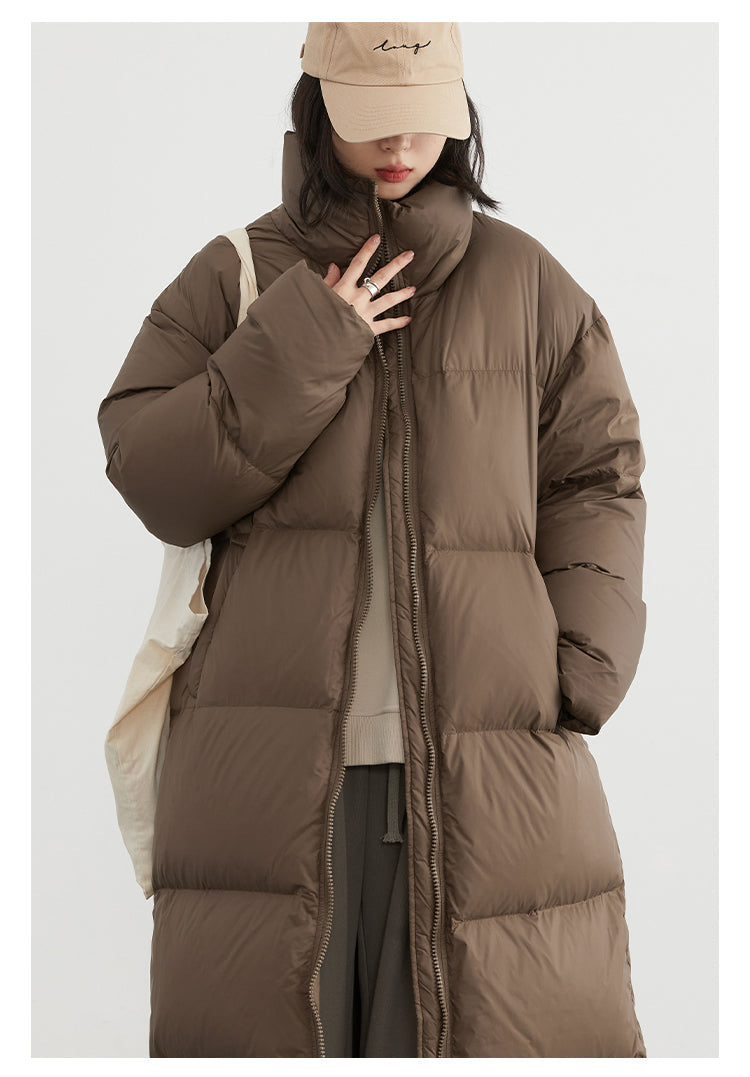 Thick casual coat Long down winter jacket