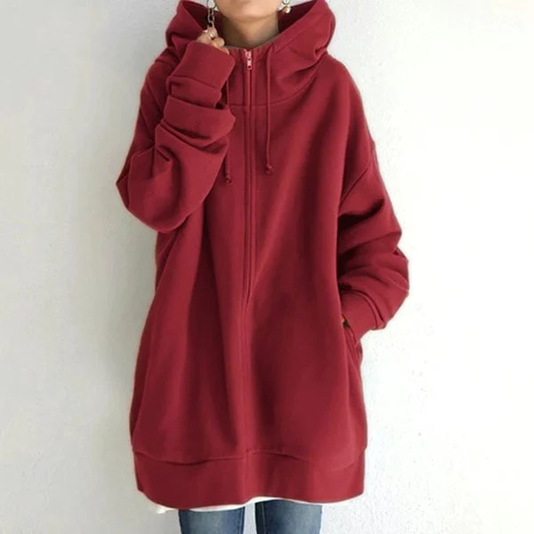 Women's autumn/winter hoodie with zip