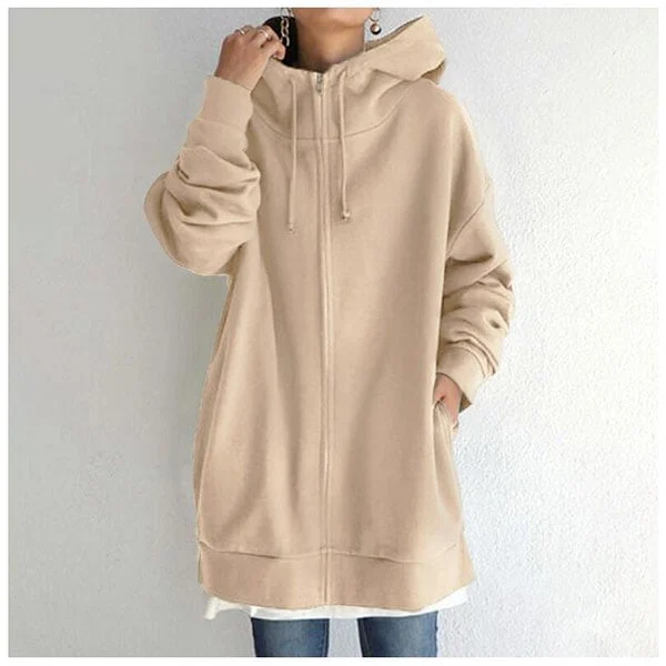 Women's autumn/winter hoodie with zip