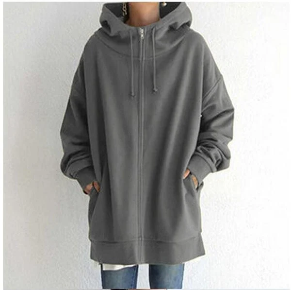 Women's autumn/winter hoodie with zip