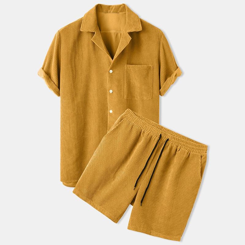 Corduroy pants set