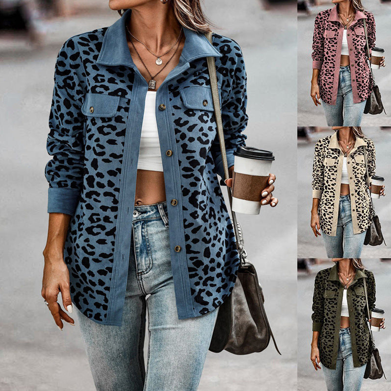 Khrystalline - Leopard print shirt jacket