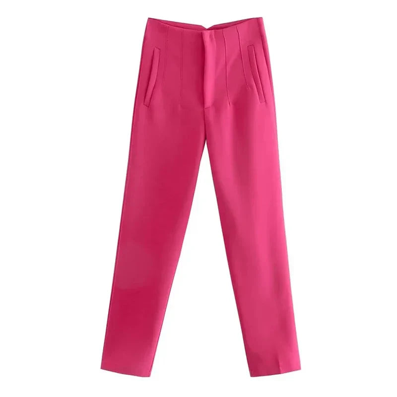 Claude™ - Elegant High-Waisted Trousers