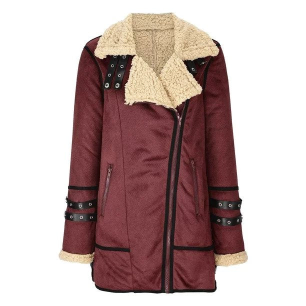 Extra warm, cosy lined jacket for women