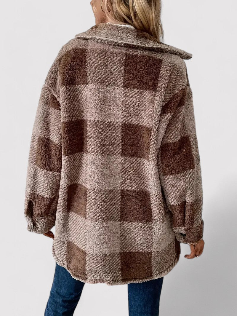 Ancien | Checkered Thermo Fuzzy Jacket