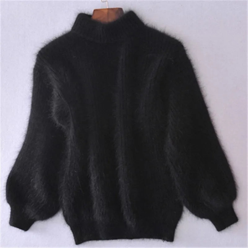 Idalia™ - Vintage Angora Knit Sweater