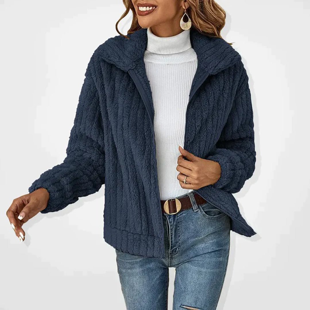 Faux Fur Zip Jacket