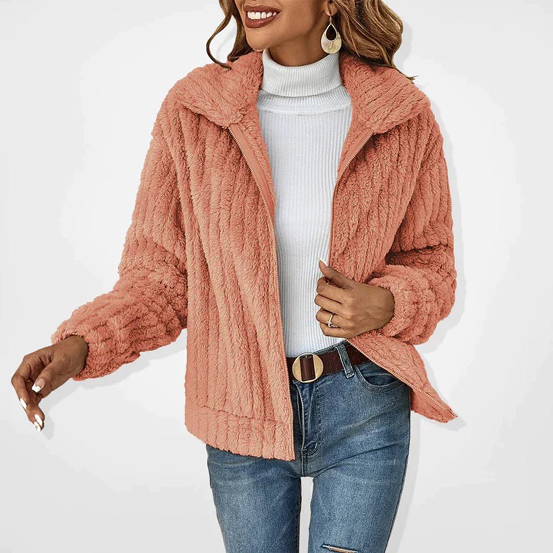 Faux Fur Zip Jacket